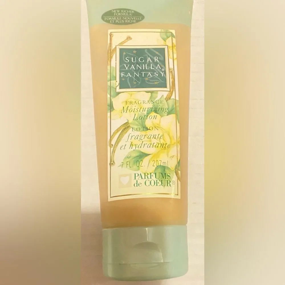 🎁  Sugar Vanilla Fantasy Parfums de Coeur Fragrance Moisturizing Lotion 7 fl oz